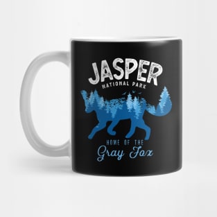 Jasper National Park Gray Fox Vintage Look Mug